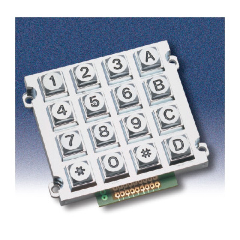 Клавіатура металева AK-1607-N-SSB-WP-MM