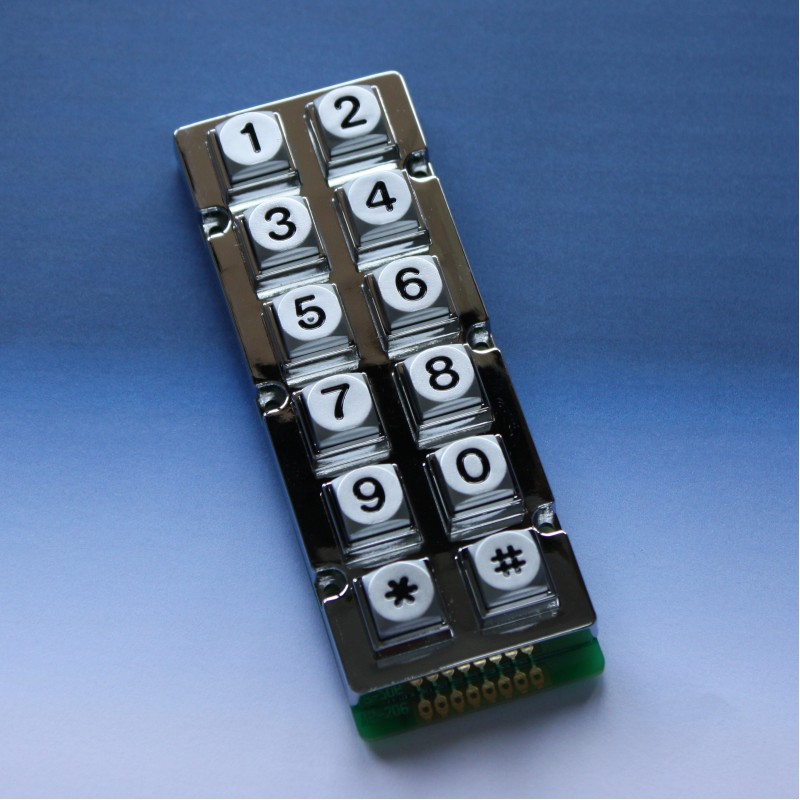 Клавіатура металева AK-206-N-SSB-WP-MM