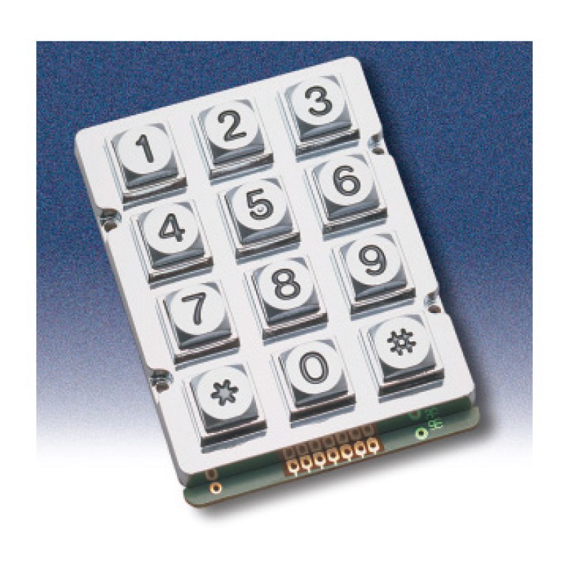 Клавіатура металева AK-207-N-SSB-WP-MM