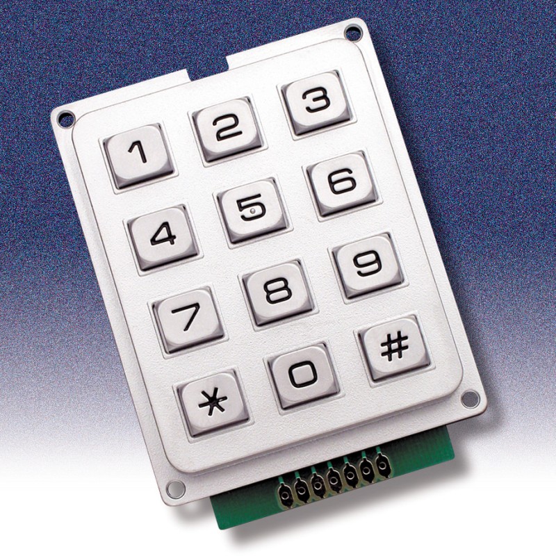 Клавіатура металева AK-304-N-SSB-WP-MM