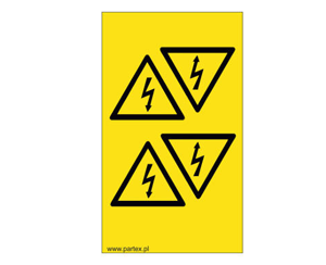 Set of Vinyl Stickers on Sheets with Inscription Type PLB