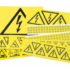 Self-Adhesive Stickers with Printed Symbols