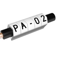 PA-02003PV90.0 - Маркувальна бірка типу РА-02 (0,2 - 1,5 мм2), білого кольору, напис "0" (250 шт/пак)