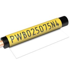 PWB42077 - Самоламінуючі наліпки типу PWB з поліестеру (25х25)х150 мм жовтого кольору (30 шт/блокнот)