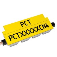 PCT40018CN4 - Маркувальна бірка відкритого типу РCT4 (4,0 - 5,0 мм2), жовтого кольору, L=18 мм (800 шт/пак)