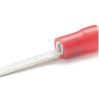 PEM-RB18 - FLAT INSULATED SICKLE END 0.5 - 1.5 mm2 / 18 x 2.4 mm RED (100 pcs.)