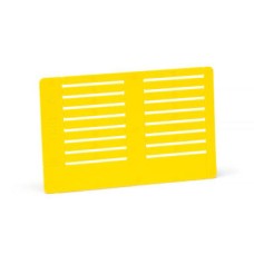 PFC04230KA4 - Перфоровані пластикові картки типу PFC жовтого кольору розміром 4,2х30 мм (25 карт по 14 бірок на карте)
