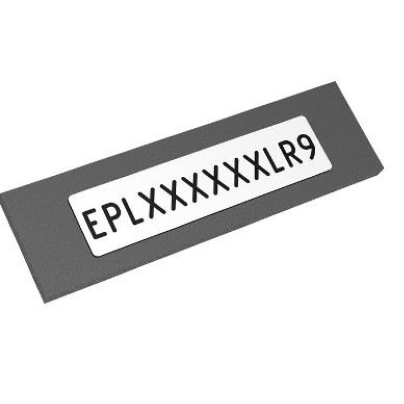 EPL100050LR9 - Наліпки типу EPL (100 x 50 mm) для зовнішнього застосування, білого кольору (500 шт/бухта)