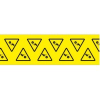 PLC025025A40.RBS - PLC ACRYLIC CARDBOARD: ROTATING BLADES 25x25x25 mm YELLOW (140 pcs)