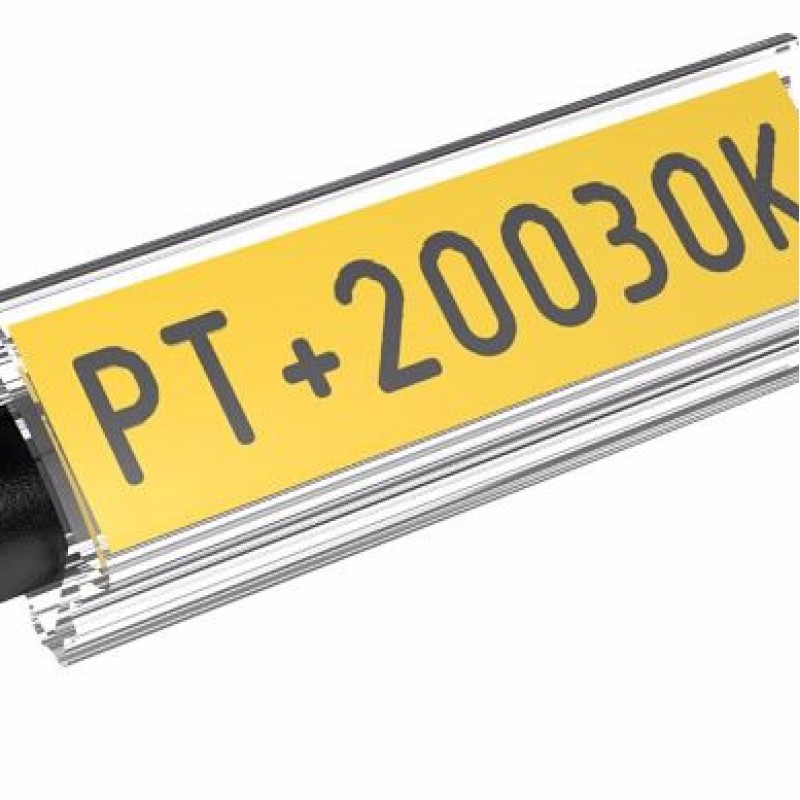 PT+10012A - Маркувальна прозора бірка типу РТ+ (L=12 мм) під профіль-вкладиш для проводів від 1,5мм2 до 4,0 мм2 (200 шт/пак)