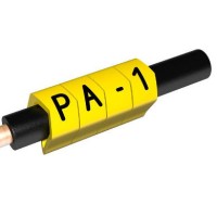 PA-10003PV40.C - Маркувальна бірка типу РА-1 (1,5 - 4,0 мм2), жовтого кольору, напис "C" (250 шт/пак)