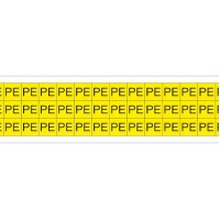 PLC013013A40.PE - PLC ACRYLIC CARD: 13x13 mm YELLOW/ BLACK: PE (540 pcs)