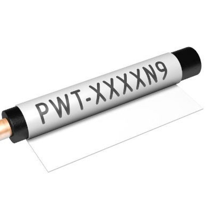PWT2316055D9SM/3 - Самоламінуючі наліпки типу PWL (16х23)х55 мм білого кольору (2400 шт/котушка)