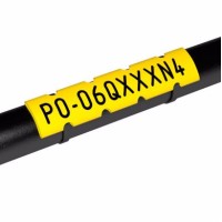 PO-06Q10KN4 - Профіль типу РО перфорований (шаг 10 мм) для кабелів під хомути, жовтого кольору (100 м)