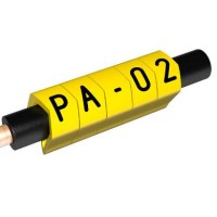 PA-02003AV40.8 - Маркувальна бірка типу РА-02 (0,2 - 1,5 мм2), жовтого кольору, напис "8" (200 шт/пак)