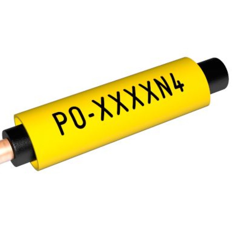 PO-07000BN4 - Профіль типу РО для проводу до 4,0 мм2, жовтого кольору (100 м)