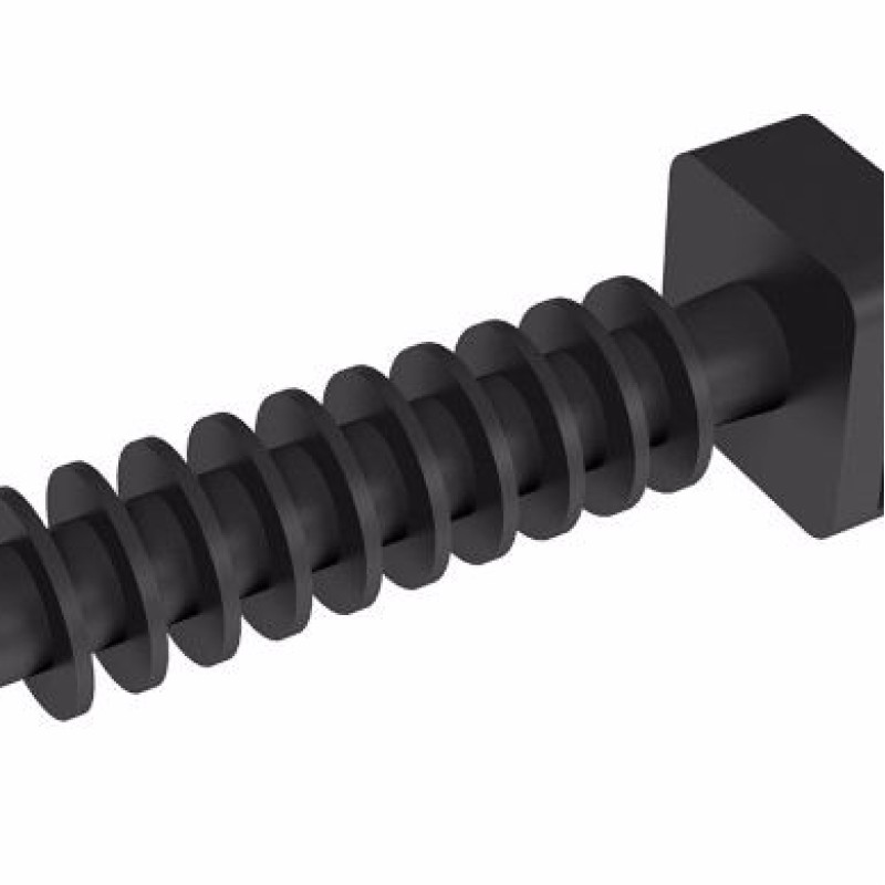 PKB-MM7-0 - WALL HOLE MOUNTING HANDLE M7 BLACK (100 pcs).