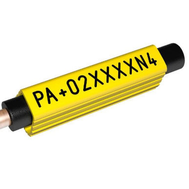 PA+02042PN4 - Маркувальна бірка типу РА+02 (0,2 - 1,5 мм2), жовтого кольору, L=42 мм (600 шт/пак)