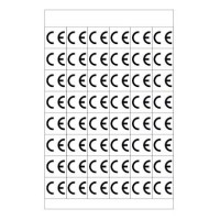 PLB42297 - PLB POLYESTER KIT: 14x14 mm SILVER 480 pcs./KIT: CE SIGN