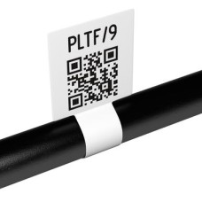 PLTF2528066PO9 - Етикетка з поліолефіну типу PLTF типу "ФЛАЖОК" розміром 66х28 мм (флажок 25,5х28 мм) білого кольору (2 000 шт/котушка)