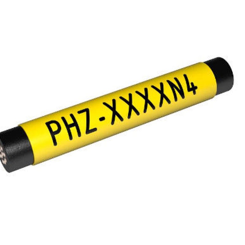 PHZ20032BN4 - Термоусаджувальна трубка типу PHZ (кругла в розрізі) D=3,2 мм/1,6 мм жовтого кольору (150 м)