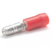 PEM-RMB40/VR - Male Insulated Ball End Cap 0.5 - 1.5 mm2 / 4 mm RED (100 pcs.)