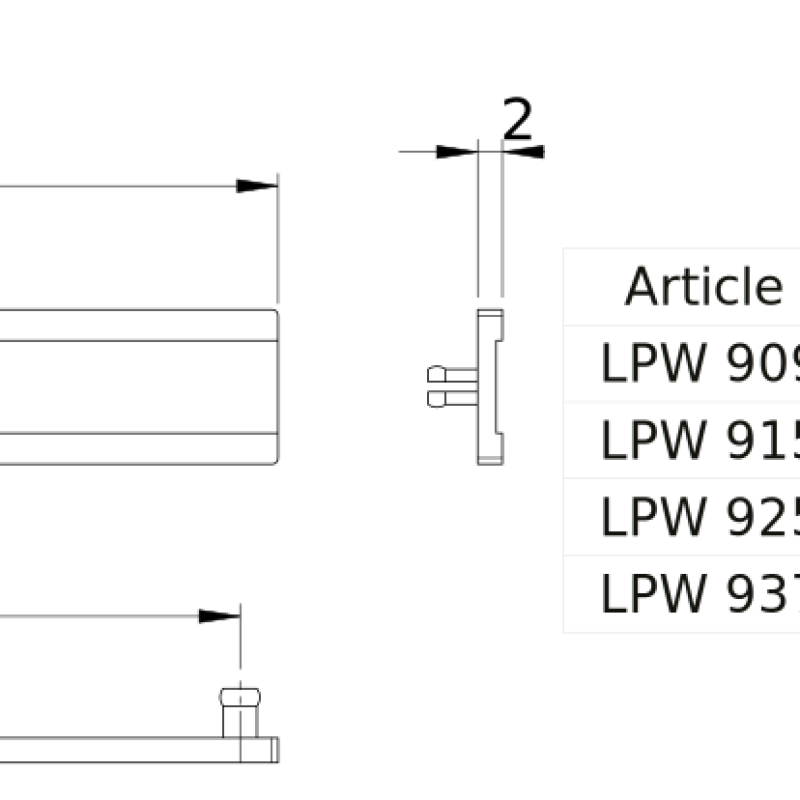 Кришка D-Sub LPW9