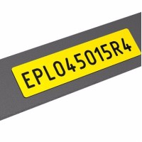 EPL100050LR4 - Наліпки типу EPL (100 x 50 mm) для зовнішнього застосування, жовтого кольору (500 шт/бухта)