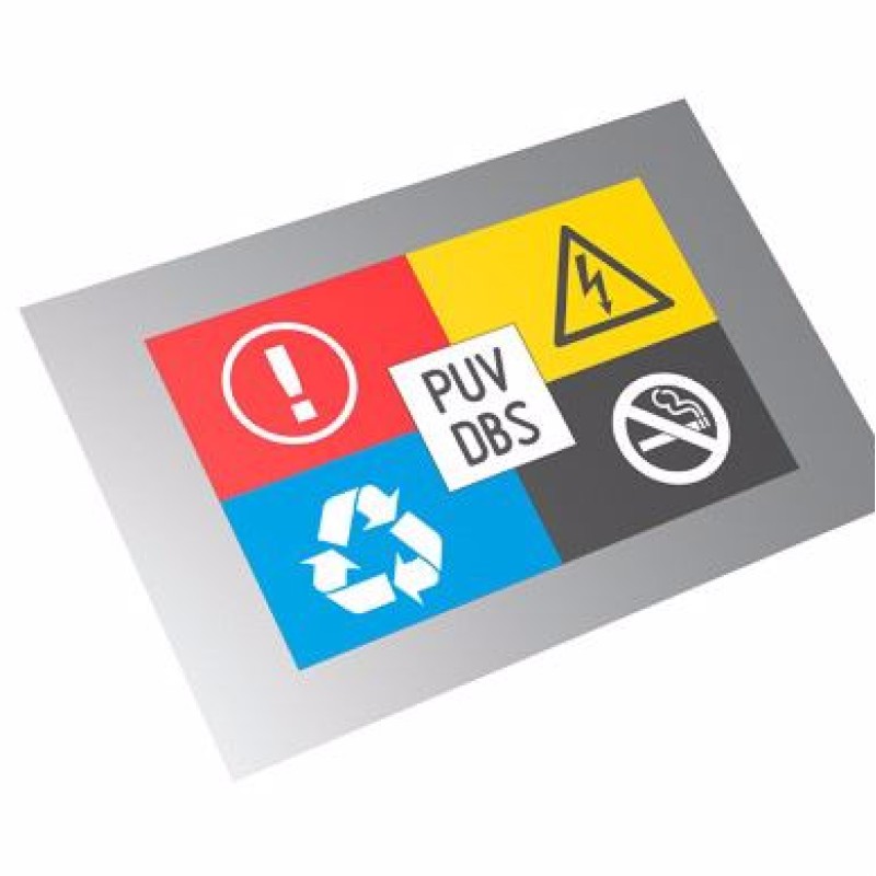 PUV-A4-DBW - UV-ALU 3 mm WHITE A4 TABLET WITH UV-LED PRINTING