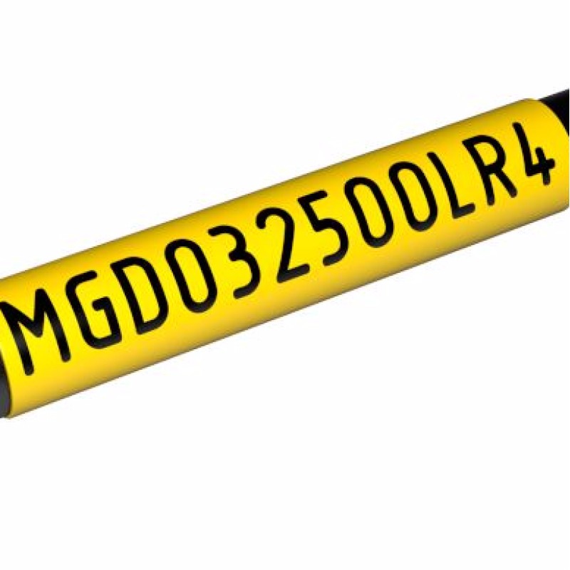 MGD190125LR4 - Термоусаджувальна трубка для військової галузі 19,1 /6.0 мм жовтого кольору, L=12,5 мм (2000 шт/бухта), двосторонній друк
