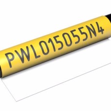 PWL2538139D4SM - Самоламінуючі наліпки типу PWL (25,4х25,4)х139,7 мм (16 шт на лист) жовтого кольору (10 шт/пак)