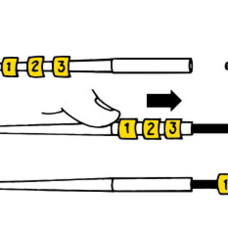 PAV-10M - Teflon applicator PAV-10M in the shape of the letter U for markers type PA-1