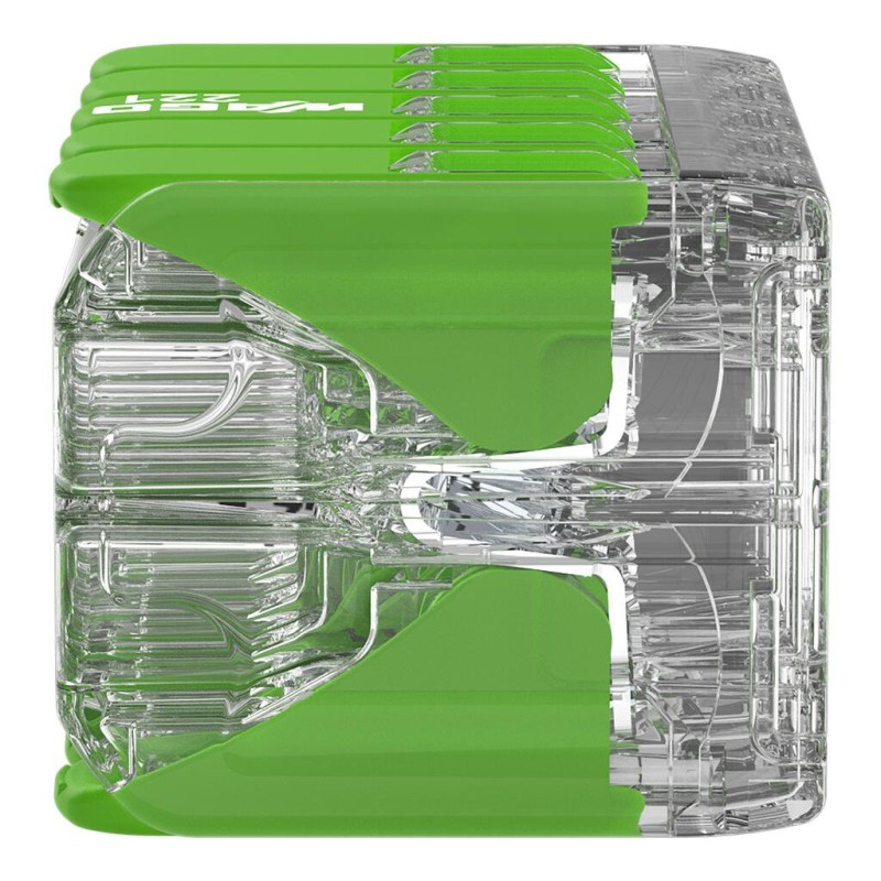 221-430 Splicing connector with levers Green Range; for all conductor types; max. 4 mm²; 10-conductor; transparent housing; Surrounding air temperature: max 85°C (T85); 4,00 mm²; transparent, EKO