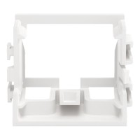 221-509/002-000 Mounting carrier; for 10-wire connectors; 221 Series - 4 mm²; for screw mounting; white