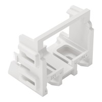 221-509/002-000 Mounting carrier; for 10-wire connectors; 221 Series - 4 mm²; for screw mounting; white