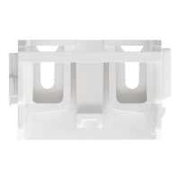 221-509/002-000 Mounting carrier; for 10-wire connectors; 221 Series - 4 mm²; for screw mounting; white