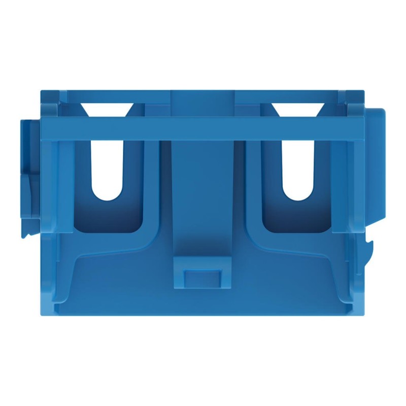 221-509/002-006 Mounting carrier; for 10-wire connectors; 221 Series - 4 mm²; for screw mounting; blue