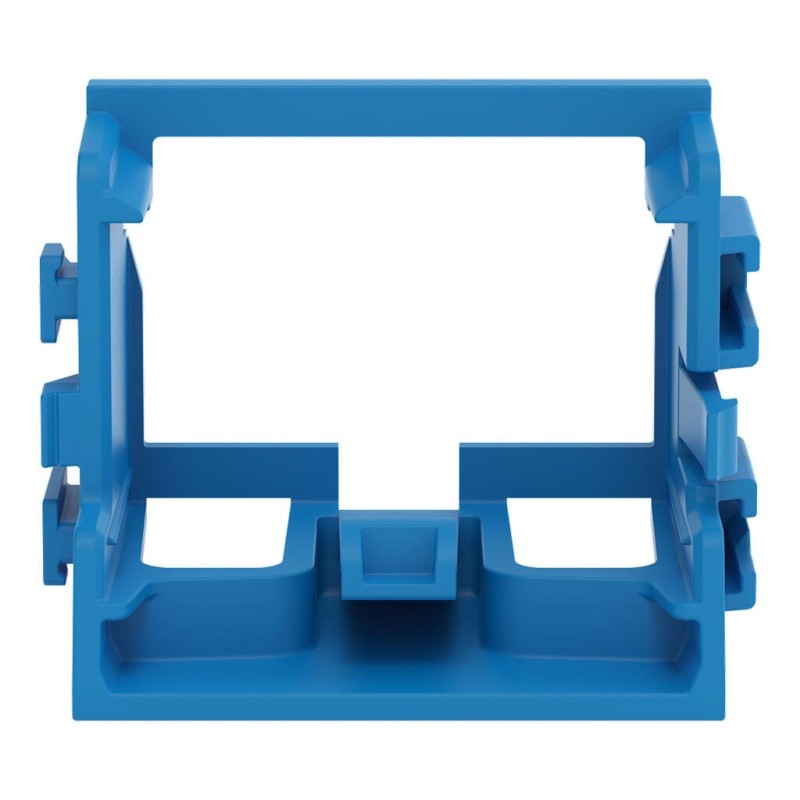 221-509/002-006 Mounting carrier; for 10-wire connectors; 221 Series - 4 mm²; for screw mounting; blue