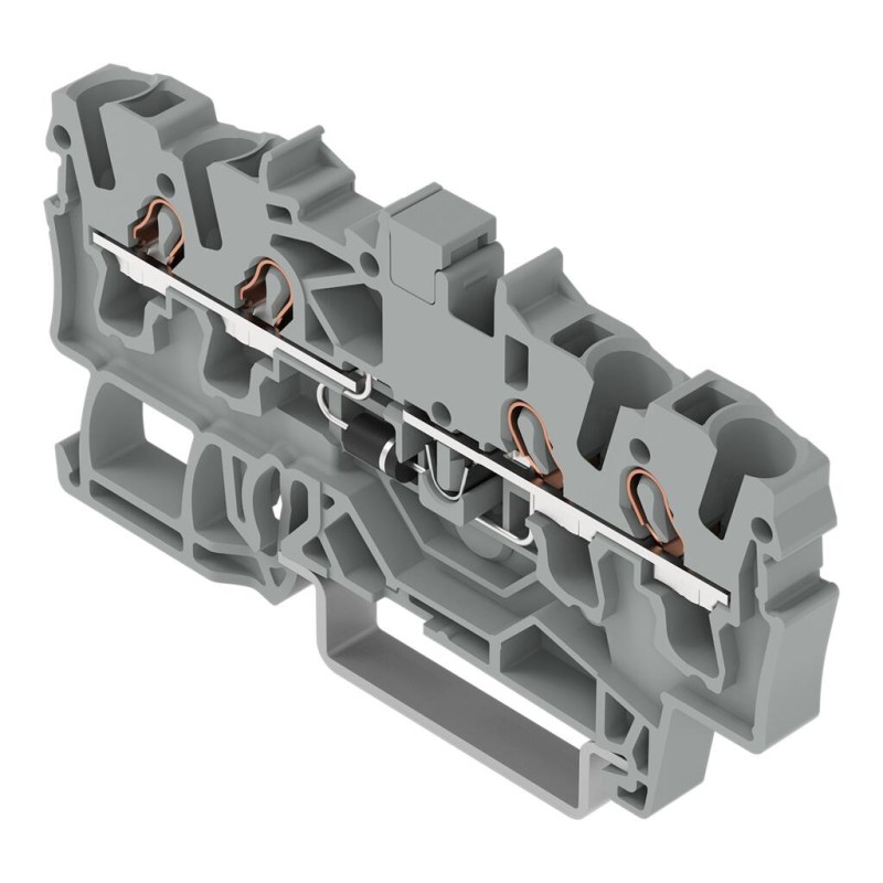2002-1411/1000-410 Component terminal block;4-conductor;with diode 1N4007;gray
