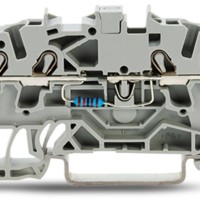 2002-1411/1000-681 Component terminal block;4-conductor;with 1K2 resistor;gray