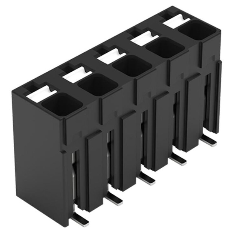 2086-3105/700-000/997-607 SMD клемна колодка на друковану плату; кнопка; 1.5 мм²; чорний