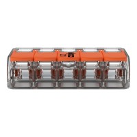 221-415 Splicing connector with levers;for all conductor types;max. 4 mm²;transparent