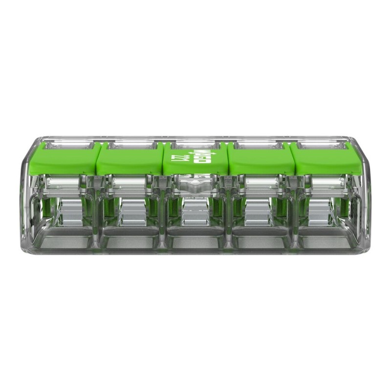 221-425/995-008 Splicing connector with levers;for all conductor types;max. 4 mm²;transparent, Blister pack