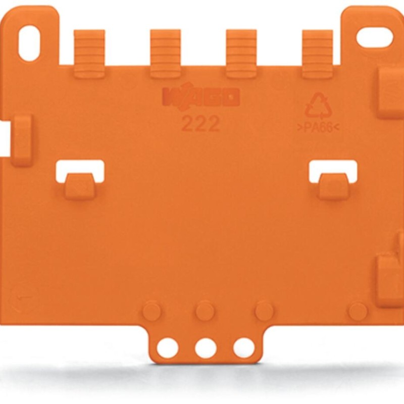 222-505 Strain relief plate;for mounting carrier;221 or 222 Series, can be snapped