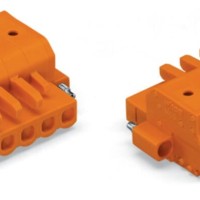 2231-305/107-000 1-conductor female connector;push-button;Push-in CAGE CLAMP®;orange