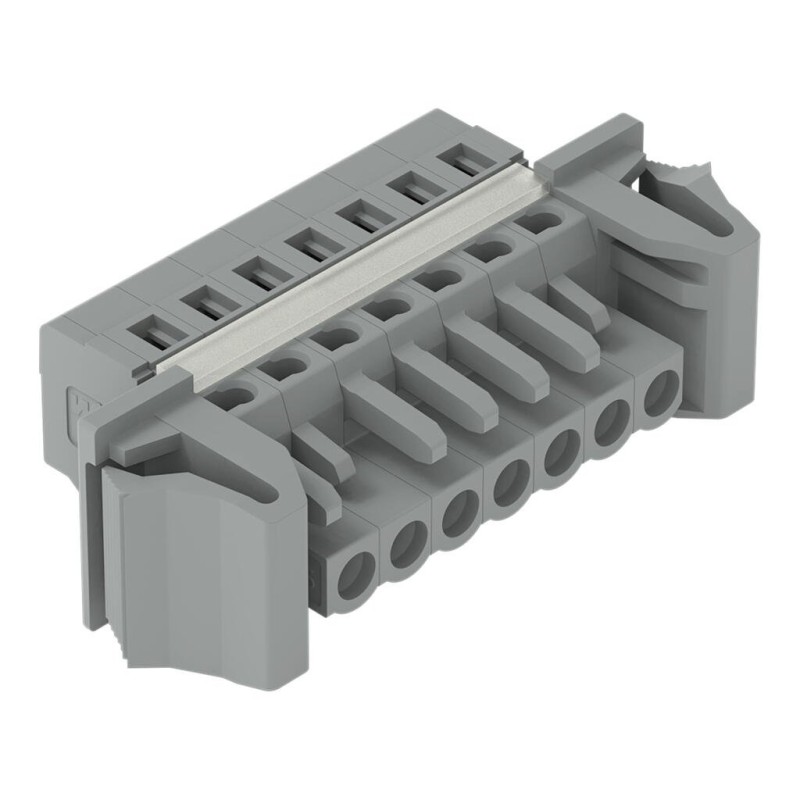 231-115/125-000 1-conductor female connector;CAGE CLAMP®;2.5 mm²;gray
