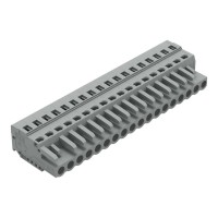 231-118/026-000 1-провідний роз'єм-розетка; CAGE CLAMP®; 2.5 мм²; сірий