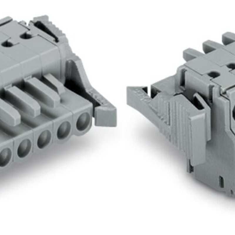 231-2113/037-000 2-conductor female connector;Push-in CAGE CLAMP®;2.5 mm²;gray