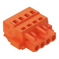 231-304/107-000 1-провідний роз'єм-розетка; CAGE CLAMP®; 2.5 мм²; помаранчевий