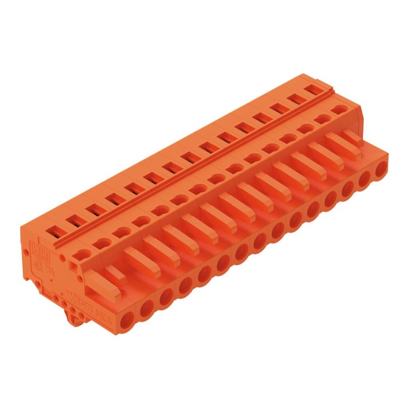 231-315/008-000 1-conductor female connector;CAGE CLAMP®;2.5 mm²;orange